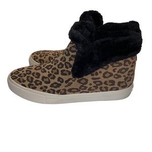 Tretorn leopard slip on faux suede Maggie 2